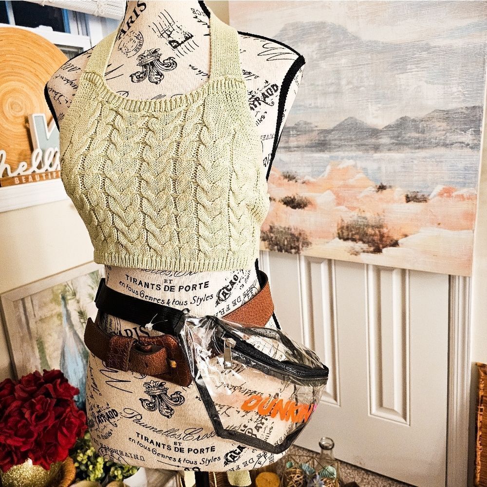 Dunkin Donut Clear Advertising Merchandise Fanny Pack.